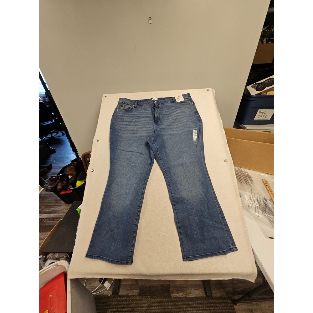 Sonoma Goods For‎ Life Mid Rise Bootcut Jeans Blue Womens Plus Size 26W NWT
